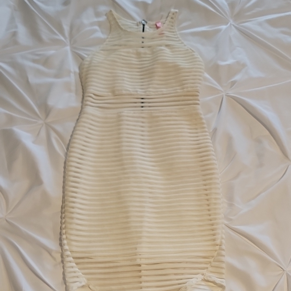 Hello Molly elegant off white Sleeveless Dress